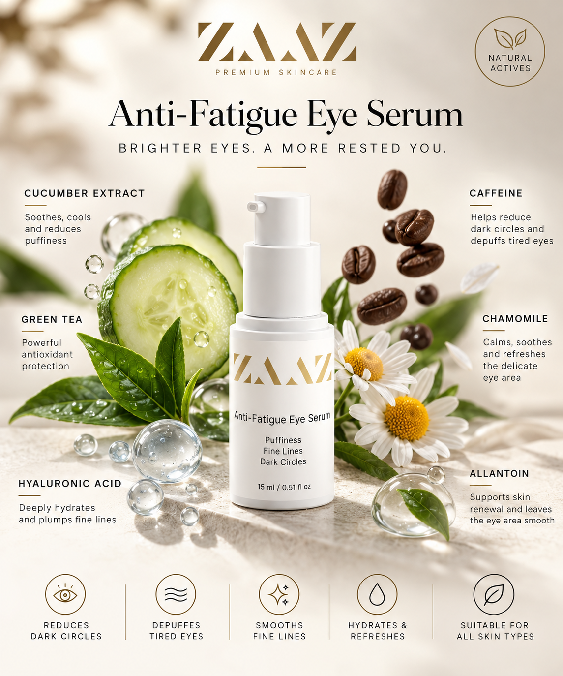 ZAAZ Anti-Vermoeidheid Oogserum
