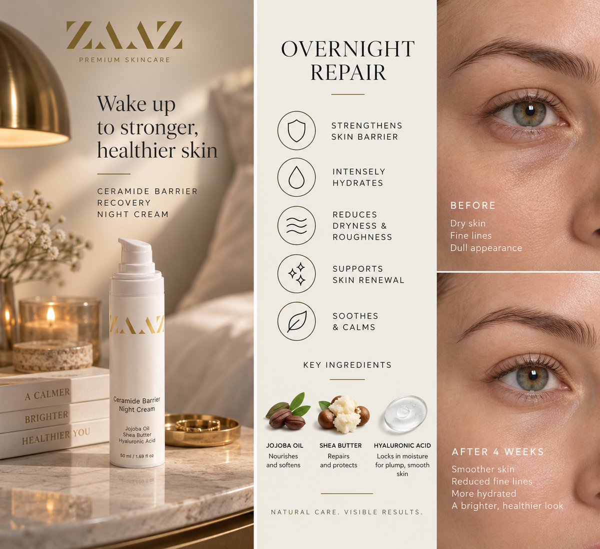 ZAAZ Ceramide Barrier Recovery Nachtcreme